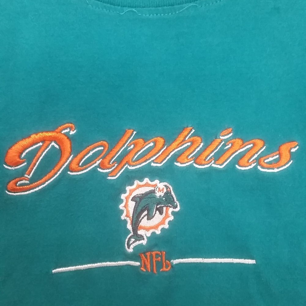 Embroidered Dolphins T Shirt